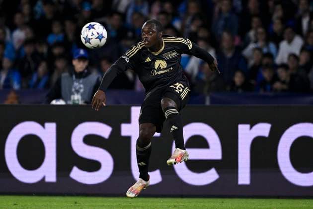 David Datro Fofana of FC Union Berlin in action during the Champions League Group C football match between SSC Napoli and FC Union Berlin at Diego Armando Maradona stadium in Naples (Italy), November 8th, 2023. AndreaxStaccioli