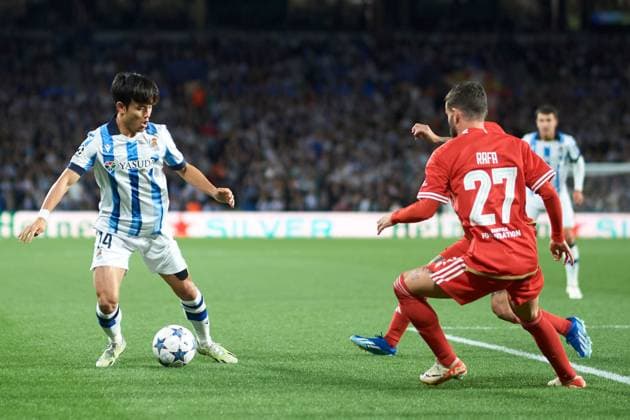 Editorial use only Real Sociedad v Benfica, UEFA Champions League match, Group D, date 4. Football, Reale Arena Stadium, San Sebastian, Spain - 8 November 2023 Editorial use only  Copyright: xPRESSINPHOTO Shutterstockx 14198068t