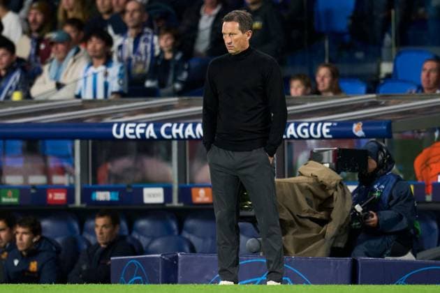Editorial use only Real Sociedad v Benfica, UEFA Champions League match, Group D, date 4. Football, Reale Arena Stadium, San Sebastian, Spain - 8 November 2023 Editorial use only  Copyright: xPRESSINPHOTO Shutterstockx 14198068ab