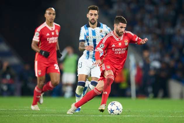ESP: Real Sociedad v Benfica. UEFA Champions League match, Group D, date 4 Rafa Silva of SL Benfica during the UEFA Champions League match, Group D, between Real Sociedad and Benfica played at Reale Arena Stadium on November 8, 2023 in San Sebastian, Spain. kpng Copyright: xCesarxOrtizx xPRESSINPHOTOx PS_231108_033