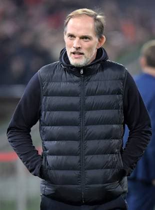 08 11 2023, xemx, Football UEFA Champions League, FC Bayern Muenchen Galatasaray SK Istanbul emspor, v l Head Coach Thomas Tuchel FC Bayern Muenchen DFL DFB REGULATIONS PROHIBIT ANY USE OF PHOTOGRAPHS as IMAGE SEQUENCES and or QUASI VIDEO Muenchen