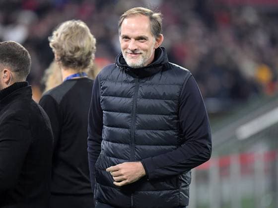 08 11 2023, xemx, Football UEFA Champions League, FC Bayern Muenchen Galatasaray SK Istanbul emspor, v l Head Coach Thomas Tuchel FC Bayern Muenchen DFL DFB REGULATIONS PROHIBIT ANY USE OF PHOTOGRAPHS as IMAGE SEQUENCES and or QUASI VIDEO Muenchen