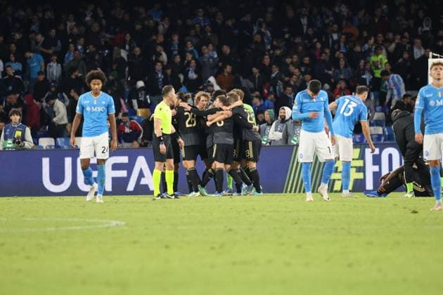 November 8, 2023, Naples, Campania, Italy: Naples 08 11 2023, during the Champions League group football match 2023 24, between the teams of SSC Napoli vs Union Berlino at the Diego Armando Maradona stadium Naples Italy - ZUMAs236 20231108_aap_s236_019 Copyright: xFabioxSassox