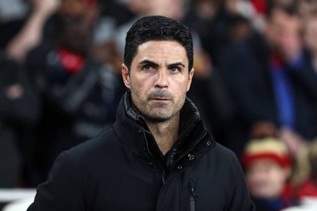 Arsenal gegen Sevilla 8. November 2023, London Champions™s League Fußball, Gruppe B Arsenal gegen Sevilla Arsenal-Manager Mikel Arteta Foto Jacques Feeney Abseits London UK  Copyright: xJacquesxFeeneyx xOffsidexOffside