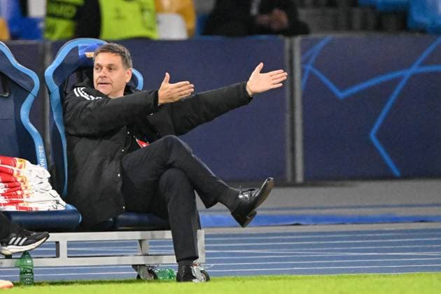 Football, Men, Season 2023 2024, UEFA Champions League Group C, Matchday 4 , SSC Napoli 1 FC Union Berlin, f l Managing Director Sport Oliver Ruhnert 1 FC Union Berlin , 08 11 2023, Copyright: xMatthiasxKochx
