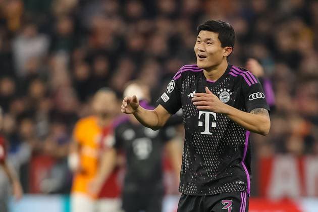 Germany, Muenchen, 08 11 2023, Allianz Arena, FC Bayern Muenchen vs Galatasaray UEFA Champions League 2023 2024 Group A, Min jae Kim FC Bayern Muenchen gestures Munich Allianz Arena Germany  eu-images-048