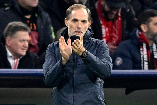 Coach Coach Thomas Tuchel FC Bayern Muenchen FCB on the sidelines Gesture Gesture Encouraging FC Bayern Muenchen FCB vs Galatasaray Istanbul Group Stage 4 Matchday 08 11 2023 DFL REGULATIONS PROHIBIT ANY USE OF PHOTOGRAPHS AS IMAGE SEQUENCES AND OR QUASI VIDEO FC Bayern Muenchen FCB vs Galatasaray Istanbul