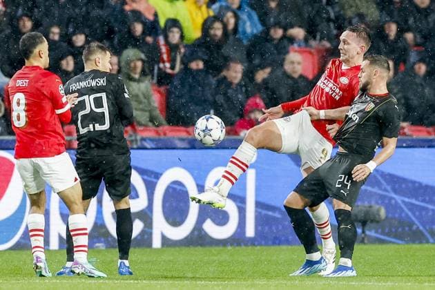 EINDHOVEN, 08-11-2023, Philips Stadium, UEFA Champions League season 2023 24, PSV player Luuk de Jong during the match between PSV and RC Lens. PSV - Lens  x23092689x Copyright: