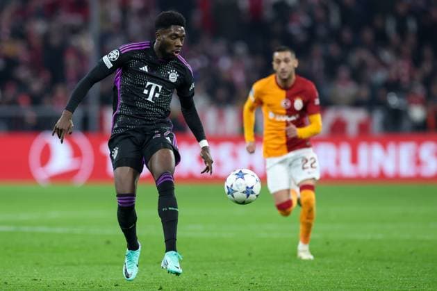Alphonso Davies 19 FC Bayern Muenchen , FC Bayern Muenchen vs Galatasaray Istanbul , Champions League, Football, Preliminary round, Second leg, 08 11 2023 Muenchen Bayern Germany Copyright: xkolbert-press ChristianxKolbertx
