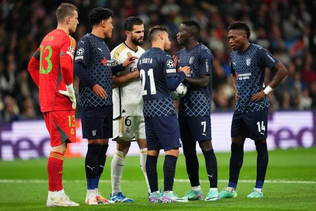 Editorial use only Real Madrid v Sporting Clube de Braga, UEFA Champions League match, Group C, date 4. Football, Santiago Bernabeu Stadium, Madrid, Spain - 8 November 2023 Editorial use only  Copyright: xBaguxBlanco PRESSINPHOTO Shutterstockx 14198880e