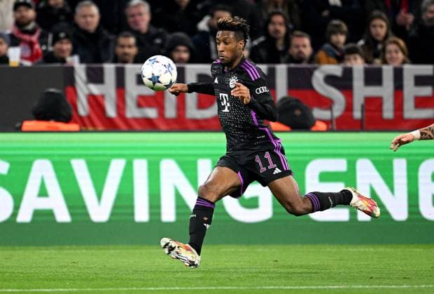 FOOTBALL CHAMPIONS LEAGUE SEASON 2023 2024 Preliminary Round Group A 4 Matchday FC Bayern Muenchen Galatasaray Istanbul 08 11 2023 Kingsley Coman FC Bayern Muenchen
