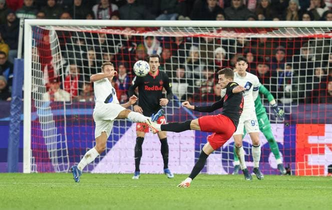 SOCCER - UEFA CL, RBS vs Inter SALZBURG,AUSTRIA,08.NOV.23 - SOCCER - UEFA Champions League, group stage, Red Bull Salzburg vs FC Internazionale Milano. Image shows Luka Sucic (RBS).  GEPAxpictures xHaraldxSteiner