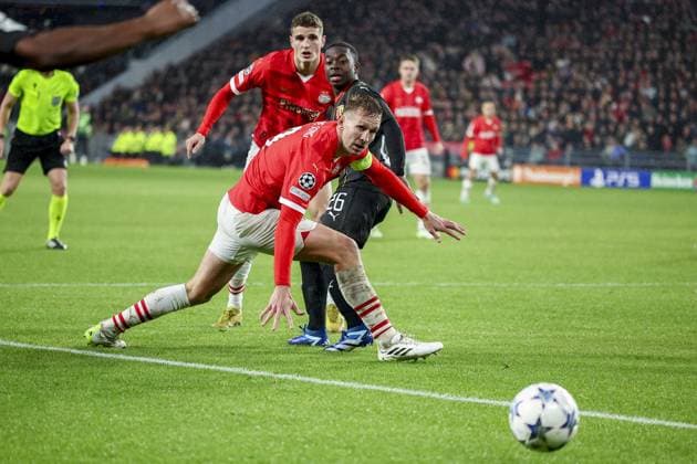 EINDHOVEN, 08-11-2023, Philips Stadium, UEFA Champions League season 2023 24, PSV player Luuk de Jong during the match between PSV and RC Lens. PSV - Lens  x23093085x Copyright: