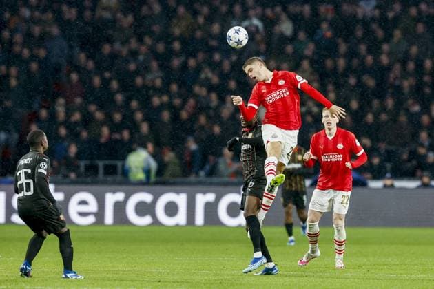 EINDHOVEN, 08-11-2023, Philips Stadium, UEFA Champions League season 2023 24, PSV player Joey Veerman during the match between PSV and RC Lens. PSV - Lens  x23093135x Copyright: