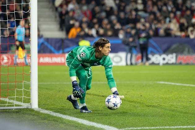 SOCCER - UEFA CL, RBS vs Inter SALZBURG,AUSTRIA,08.NOV.23 - SOCCER - UEFA Champions League, group stage, Red Bull Salzburg vs FC Internazionale Milano. Image shows Yann Sommer (Inter).  GEPAxpictures xGintarexKarpaviciute