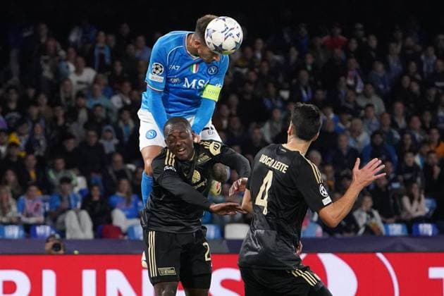 Sport Bilder des Tages Naples, Italy, November 8th 2023: Giovanni Di Lorenzo (22 Napoli) during the Champions League match between SSC Napoli and Union Berlin at Stadio Diego Armando Maradona on November 8, 2023 in Naples, Italy (Foto Mosca SPP) Copyright: xFotoxMoscax xSPPx spp-en-FoMoSp-MSC02506-SV