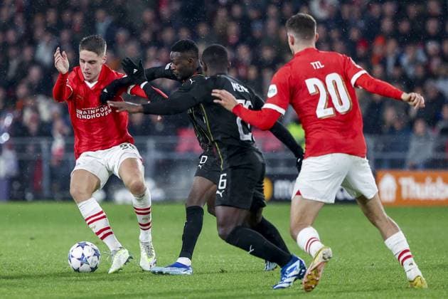 EINDHOVEN, 08-11-2023, Philips Stadium, UEFA Champions League season 2023 24, PSV player Joey Veerman during the match between PSV and RC Lens. PSV - Lens  x23093194x Copyright:
