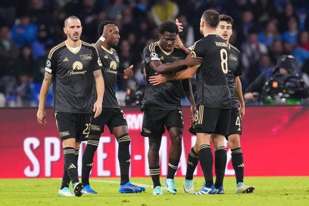 Naples, Italy, November 8th 2023: David Fofana (11 FC Union Berlin) celebreates during the Champions League match between SSC Napoli and Union Berlin at Stadio Diego Armando Maradona on November 8, 2023 in Naples, Italy (Foto Mosca SPP) Copyright: xFotoxMoscax xSPPx spp-en-FoMoSp-PSC03846-.sv