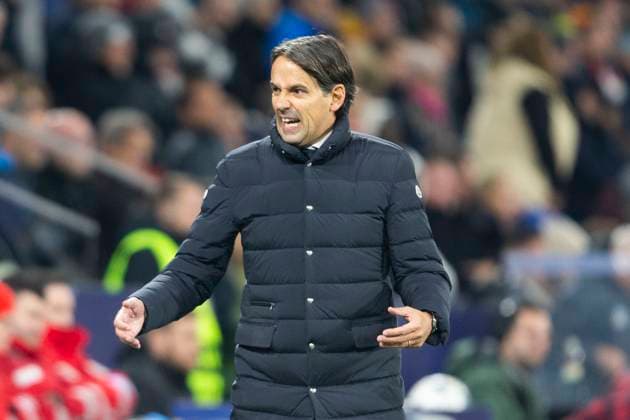 SOCCER - UEFA CL, RBS vs Inter SALZBURG,AUSTRIA,08.NOV.23 - SOCCER - UEFA Champions League, group stage, Red Bull Salzburg vs FC Internazionale Milano. Image shows head coach Simone Inzaghi (Inter).  GEPAxpictures xGintarexKarpaviciute
