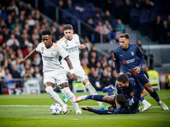 November 8, 2023, Madrid, Spain: MADRID, SPAIN - NOVEMBER 8: .Vinicius Junior of Real Madrid during the UEFA Champions League match between Real Madrid and SP Braga at the Estadio Santiago Bernabeu on November 8, 2023 in Madrid, Spain Madrid Spain - ZUMAd159 0313435043st Copyright: xMariaxDexGraciax
