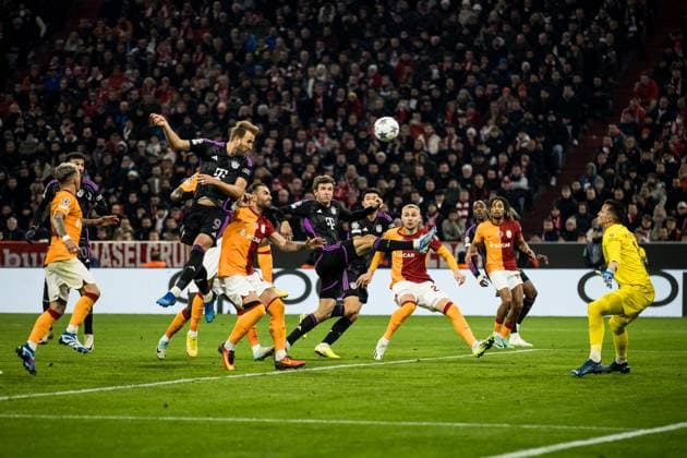 UEFA Champions League FC Bayern Muenchen Galatasaray 08 11 2023 Harry Kane FC Bayern Muenchen, 9 kepft to 1 0 UEFA Champions League FC Bayern Muenchen Galatasaray, Munich, Allianz Arena on 08 11 2023 Copyright: xBEAUTIFULxSPORTS Wunderlx