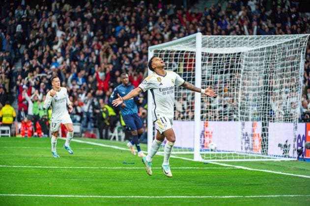 Rodrygo Silva de Goes (Real Madrid) celebrate his goal during the football match of Uefa Champions League between Real Madrid vs Braga played at Bernabeu stadium on November 08, 2023 in Madrid, Spain  Copyright: xAlbertoxGardin IPAxSportx xipa-ax xx IPA_41505907 IPA_Agency_IPA41505907