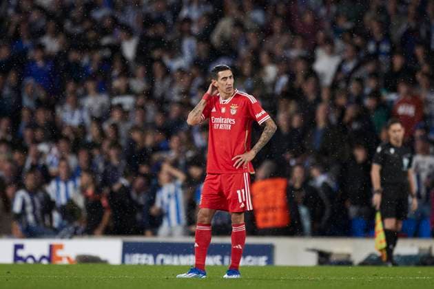 Real Sociedad v SL Benfica: Group D - UEFA Champions League 2023 24 Angel Di Maria of SL Benfica looks on during the UEFA Champions League match between Real Sociedad and SL Benfica at Reale Arena on November 8, 2023, in San Sebastian, Spain. San Sebastian Reale Arena Basque Country Spain RL_RSOvBENF_057 Copyright: xRicardoxLarreinax