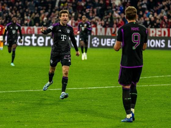 Goal for 1 0 by Harry Kane FC Bayern Muenchen, 09 , GER, FC Bayern Muenchen FCB vs Galatasaray Istanbul, Football, Champions League, Group stage, 2023 2024 season, 08 11 2023, DFB DFL regulations prohibit any use of photographs as image sequences and or quasi video , GER, FC Bayern Muenchen FCB vs Galatasaray Istanbul, Football, Champions League, Group stage, 2023 2024 season, 08 11 2023 Muenchen Copyright: xEibner-Pressefoto SaschaxWaltherx EP_EER