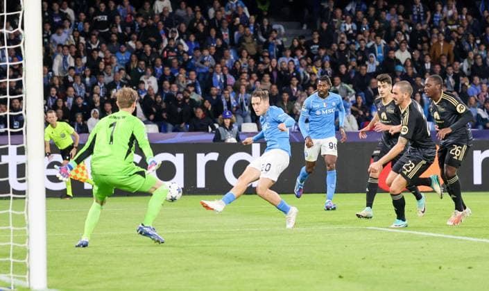 November 8, 2023, Naples, Campania, Italy: Naples 08 11 2023, during the Champions League group football match 2023 24, between the teams of SSC Napoli vs Union Berlino at the Diego Armando Maradona stadium.In picture: Piotr Zielinski of SSC Napoli Naples Italy - ZUMAs236 20231108_aap_s236_033 Copyright: xFabioxSassox
