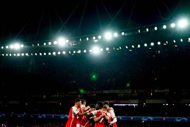 EDITORIAL USE ONLY No use with unauthorised audio, video, data, fixture lists, club league logos or live services. Online in-match use limited to 120 images, no video emulation. No use in betting, games or single club league player publications. Arsenal v Sevilla, UEFA Champions League, Group B, Football, Emirates Stadium, London, UK - 08 Nov 2023 EDITORIAL USE ONLY No use with unauthorised audio, video, data, fixture lists, club league logos or live services. Online in-match use limited to 120 images, no video emulation. No use in betting, games or single club league player publications. Copyright: xJavierxGarcia Shutterstockx 14187812by