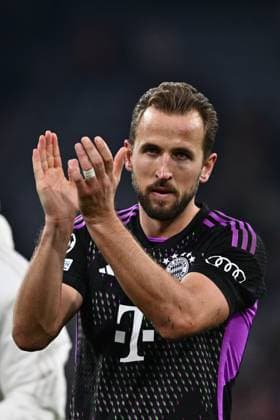 MUNICH, GERMANY - NOVEMBER 8: Harry Kane of Bayern Munich celebrates victory after the UEFA Champions League match between FC Bayern Munchen and Galatasaray A.S. at Allianz Arena on November 8, 2023 in Munich, G FC Bayern Munchen v Galatasaray A.S.: Group A - UEFA Champions League 2023 24 Copyright: xSebastianxFrejx