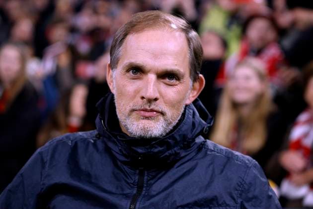 TUCHEL Thomas Coach Team FC Bayern Muenchen UEFA Championsleague Saiason 2023 2024 Match FC Bayern Muenchen Galatasaray Istanbul 2 1 on 08 11 2023 in Muenchen DFL REGULATIONS PROHIBIT ANY USE OF PHOTOGRAPHS as IMAGE SEQUENCES and or QUASI VIDEO Copyright: xLacixPerenyix