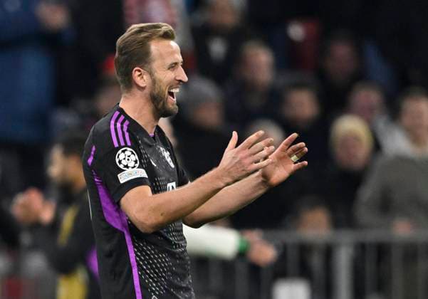 GOAL for 1 0 Harry Kane FC Bayern Muenchen FCB 09 Goal celebration FC Bayern Muenchen FCB vs Galatasaray Istanbul Group stage 4 Matchday 08 11 2023 DFL REGULATIONS PROHIBIT ANY USE OF PHOTOGRAPHS AS IMAGE SEQUENCES AND OR QUASI VIDEO FC Bayern Muenchen FCB vs Galatasaray Istanbul