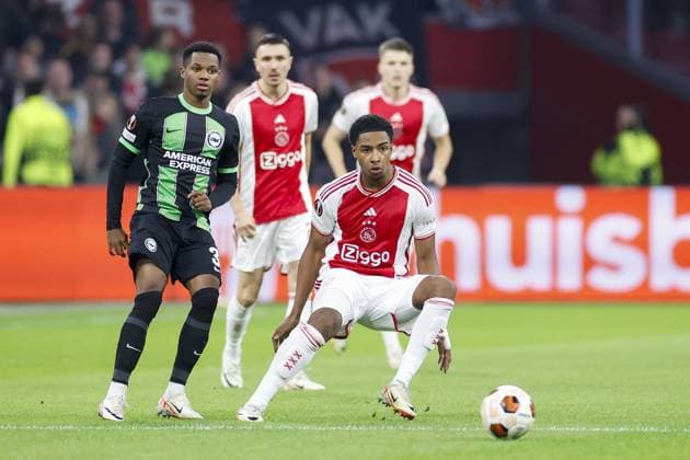 AMSTERDAM, 09-11-2023 JohanCruyff Arena, Europa League Football season 2023 2024. Ajax player Silvano Vos during the match between Ajax and Brighton & Hove Albion Ajax - Brighton  x23102219x Copyright: