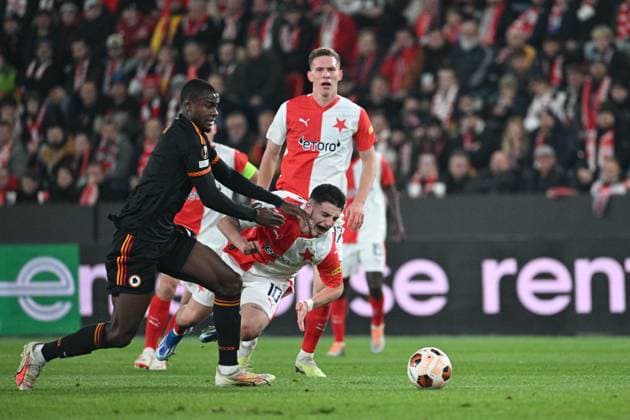 Football, EL, Slavia Prague - AS Roma