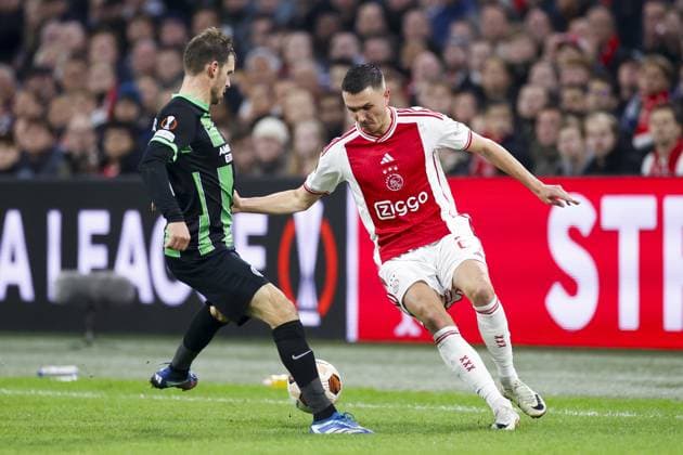 AMSTERDAM, 09-11-2023 JohanCruyff Arena, Europa League Football season 2023 2024. during the match between Ajax and Brighton & Hove Albion Ajax - Brighton  x23103148x Copyright: