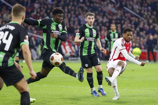 AMSTERDAM, 09-11-2023 JohanCruyff Arena, Europa League Football season 2023 2024. Ajax player Chuba Akpom during the match between Ajax and Brighton & Hove Albion Ajax - Brighton  x23103674x Copyright: