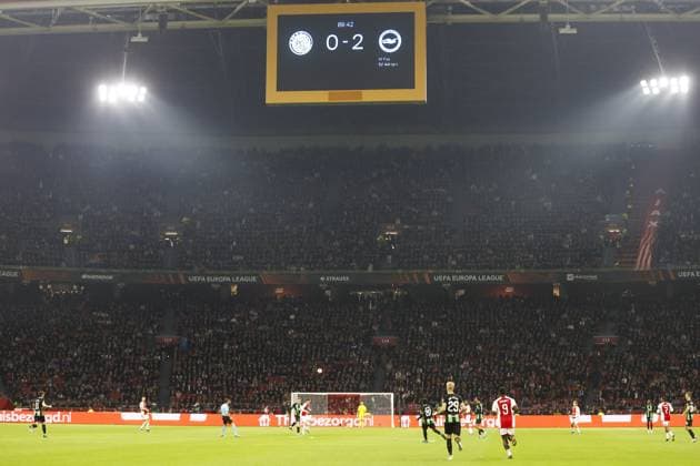 AMSTERDAM, 09-11-2023 JohanCruyff Arena, Europa League Football season 2023 2024. final score 0-2 during the match between Ajax and Brighton & Hove Albion Ajax - Brighton  x23103675x Copyright: