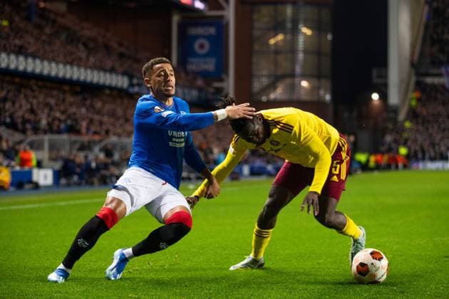 EDITORIAL USE ONLY No use with unauthorised audio, video, data, fixture lists, club league logos or live services. Online in-match use limited to 120 images, no video emulation. No use in betting, games or single club league player publications. Rangers v Sparta Prague, UEFA Europa League, Group C, Football, Ibrox Stadium, Glasgow, UK - 09 Nov 2023 EDITORIAL USE ONLY No use with unauthorised audio, video, data, fixture lists, club league logos or live services. Online in-match use limited to 120 images, no video emulation. No use in betting, games or single club league player publications.  Copyright: xKirkxO Rourke RangersxFC Shutterstockx 14199951bk