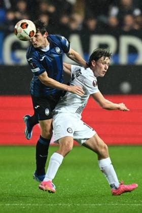 Db Bergamo 09 11 2023 - Europa League Atalanta-Sturm Graz foto Daniele Buffa Image nella foto: Marten de Roon-William Boving 