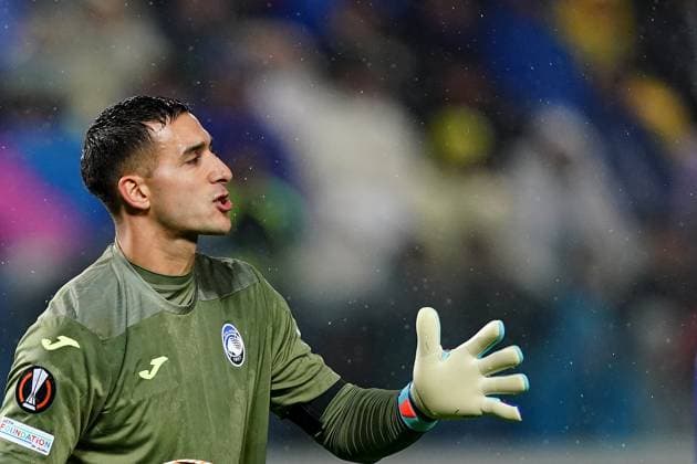 Foto Spada LaPresse 09 Novembre 2023 - Bergamo , Italia - calcio - Atalanta vs Sturm Graz - Europa League 2023 2024 - Stadio Gewiss. Nella foto: Juan Musso (Atalanta BC); November 09 , 2023 Bergamo , Italy - sport, calcio - Atalanta vs Sturm Graz - Europa League 2023 2024 - Gewiss Stadium . In the pic: Juan Musso (Atalanta BC);  Copyright: xSpada LaPressex