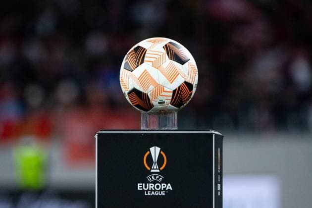 Symbolic image Ball on stele, GER, SC Freiburg vs FK TSC Backa Topola, Football UEFA Europa League, Group A, Matchday 4, Season 2023 2024, 09 11 2023 GER, SC Freiburg vs FK TSC Backa Topola, Football UEFA Europa League, Group A, Matchday 4, Season 2023 2024, 09 11 2023 Freiburg Copyright: xEibner-Pressefoto Memmlerx EP_MMR