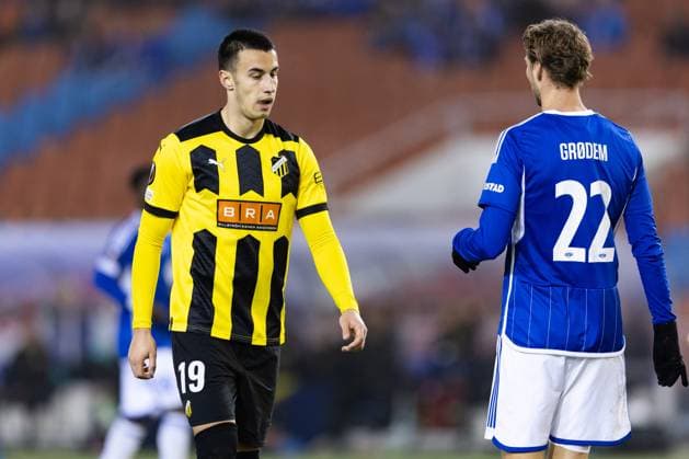 231109 Srdjan Hrstic of BK Häcken during the UEFA Europa League football match between BK Häcken and Molde on November 9, 2023 in Gothenburg Photo Michael Erichsen BILDBYRAN COP 89 MI0570 bbeng bk häcken football fotball fotboll fotboll molde soccer uefa europa league  Copyright: MICHAELxERICHSEN BB231109MI068
