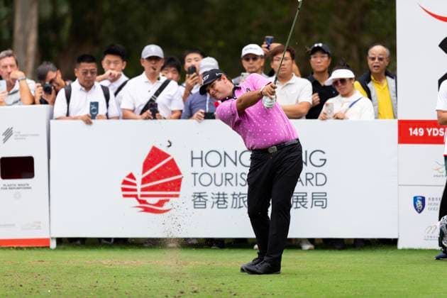 November 9, 2023, Hong Kong, China: Patrick Reed of USA plays during the round 1 draw matches on day one of The Hong Kong Open Golf Championship 2023 at Hong Kong Golf Club. Hong Kong China - ZUMAs197 20231109_aaa_s197_090 Copyright: xBenxLaux