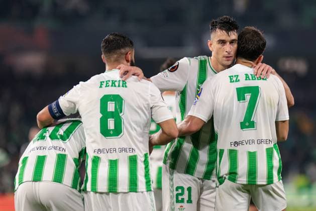 November 10, 2023, Seville, Spain: SEVILLE, SPAIN - NOVEMBER 09: Ez Abre of Real Betis celebrate a goal during the UEFA Europe League Group C match between Real Betis and Aris Limassol at Benito Villamarin on November 09, 2023 in Seville, Spain. Seville Spain - ZUMAd159 0313718334st Copyright: xJosexLuisxContrerasx