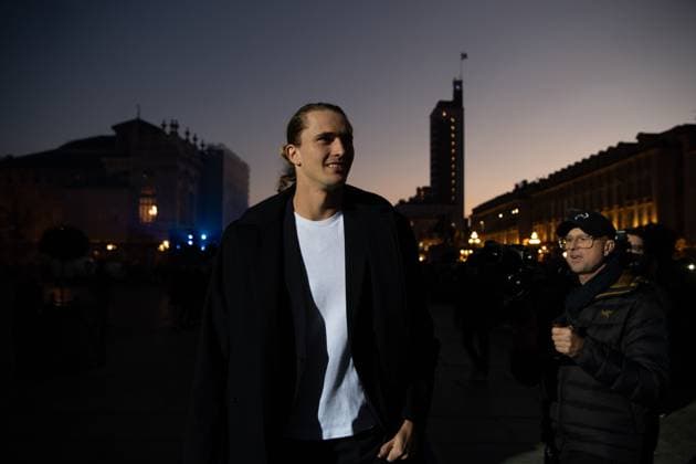 Tennis, ATP Finals in Turin, Alexander Zverev arrival