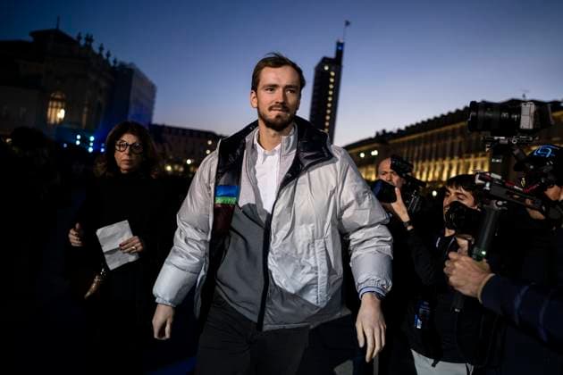 Nitto ATP, Tennis Herren Finals 2023 - Blue Carpet Daniil Medvedev of Russia attends the Blue Carpet of the Nitto ATP Finals 2023. Turin Italy Copyright: xNicolòxCampox