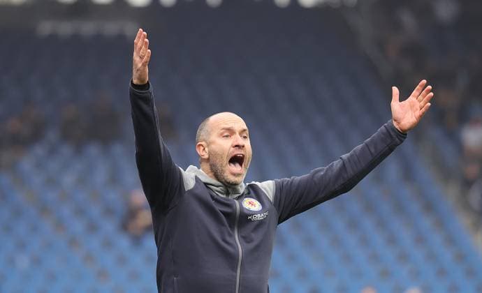 Head Coach Daniel Scherning Eintracht Braunschweig Football, Men, Season 2023 2024, 2 BL, Eintracht Stadion, Eintracht Braunschweig vs VfL Osnabrueck DFL REGULATIONS PROHIBIT ANY USE OF PHOTOGRAPHS AS IMAGE SEQUENCES AND OR QUASI VIDEO