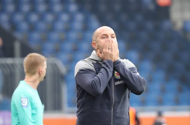 Head Coach Daniel Scherning Eintracht Braunschweig Football, Men, Season 2023 2024, 2 BL, Eintracht Stadion, Eintracht Braunschweig vs VfL Osnabrueck DFL REGULATIONS PROHIBIT ANY USE OF PHOTOGRAPHS AS IMAGE SEQUENCES AND OR QUASI VIDEO