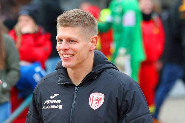 Bild: Jakub Jakubov (Greifswalder FC) --- Regionalliga Nordost Greifswalder FC (rot) gegen Berliner AK 07 (schwarz) 11.11.2023 in Greifswald Greifswalder FC gegen Berliner AK 07 *** Picture Jakub Jakubov Greifswalder FC Regionalliga Nordost Greifswalder FC red vs Berliner AK 07 black 11 11 2023 in Greifswald Greifswalder FC vs Berliner AK 07